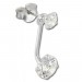 Silberdream SilberDream Ohrstecker Dangle Zirkonia Rund Weiß 925 Silber SDO8511W