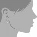 Silberdream SilberDream Ohrstecker Dangle Zirkonia Rund Weiß 925 Silber SDO8511W