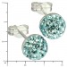 Silberdream SilberDream Ohrstecker Halbkugel Hellblau Glitzer Kristalle GSO217H