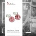 Silberdream SilberDream Ohrstecker Halbkugel Rosa 925er Glitzer Kristalle GSO217A