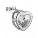 Silberdream SilberDream Ohrstecker Herz Mit Synthetischen Zirkonia Weiß Ohrring SDO295W