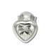 Silberdream SilberDream Ohrstecker Herz Mit Zirkonia Weiß Silber Ohrringe SDO792W