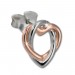 Silberdream SilberDream Ohrstecker Herz Rose Vergoldet 925 Silber Damen Ohrringe SDO452E