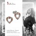 Silberdream SilberDream Ohrstecker Herz Rose Vergoldet 925 Silber Damen Ohrringe SDO452E