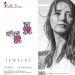 Silberdream SilberDream Ohrstecker Knuddelbär Rosa 925er Glitzer Kristalle GSO607A