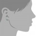 Silberdream SilberDream Ohrstecker Knuddelbär Türkis 925er Glitzer Kristalle GSO607T