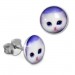 Silberdream SilberDream Ohrstecker Logo Print Katze Kinder Damen Ohrring 925 Silber SDO85131
