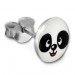 Silberdream SilberDream Ohrstecker Logo Print Panda Kinder Damen Ohrring 925 Silber SDO85137