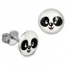 Silberdream SilberDream Ohrstecker Logo Print Panda Kinder Damen Ohrring 925 Silber SDO85137