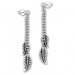 Silberdream SilberDream Ohrstecker Ohrhänger Blätter glänzend 925 Sterling Silber SDO6708J