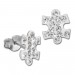 Silberdream SilberDream Ohrstecker Puzzle Zirkonia weiß 925er Silber Ohrring SDO8033W