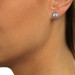 Silberdream SilberDream Ohrstecker Süßwasser Perle Grau 10mm 925 Silber SDO110K