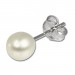 Silberdream SilberDream Ohrstecker Süßwasser Perle Weiß 6mm 925 Silber SDO106W