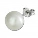 Silberdream SilberDream Ohrstecker Süßwasser Perle Weiß 9mm 925 Silber SDO128W