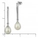 Silberdream SilberDream Ohrstecker Süßwasser Perle Weiß Mit Zirkonias 925 Silber SDO1728W