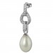 Silberdream SilberDream Ohrstecker Süßwasser Perle Weiß Mit Zirkonias 925 Silber SDO1748W