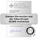 Silberdream SilberDream Ohrstecker Vergoldet Kreis Weiß 925er Ohrring SDO9154YW