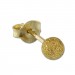 Silberdream SilberDream Ohrstecker Vergoldet Kugel 3mm Diamantiert 925er Ohrring SDO9513Y