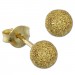 Silberdream SilberDream Ohrstecker vergoldet Kugel 5mm diamantiert 925er Ohrring SDO9515Y