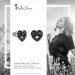 Silberdream SilberDream Ohrstecker Verschlungenes Herz Zirkonia Schwarz 925 Silber SDO8518S