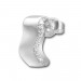 Silberdream SilberDream Ohrstecker Welle Zirkonia Weiß 925 Silber Damen Ohrring SDO4275W
