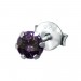 Silberdream SilberDream Ohrstecker Zirkonia Lila 925 Silber Ohrring SDO8503V