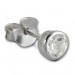 Silberdream SilberDream Ohrstecker Zirkonia Rund 4mm Weiß 925 Silber SDO8508W