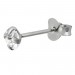 Silberdream SilberDream Ohrstecker Zirkonia Weiß 4mm Silber 925 Ohrring SDO8504W
