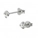 Silberdream SilberDream Ohrstecker Zirkonia weiß 4mm Silber 925 Ohrring SDO8504W