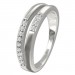 Silberdream SilberDream Ring Double Zirkonia Weiß Gr.58 Aus 925er Silber SDR416W58