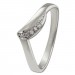 Silberdream SilberDream Ring Wave Zirkonia weiß Gr.60 aus 925er Silber SDR421W60