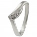 Silberdream SilberDream Ring Wave Zirkonia weiß Gr.62 aus 925er Silber SDR421W62