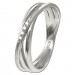 Silberdream SilberDream Ring Wickeloptik Zirkonia weiß Gr.62 aus 925er Silber SDR418W62