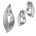 Silberdream SilberDream Schmuck Set Anhänger und Ohrringe Blatt Zirkonia 925 Silber SDS4914W