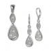 Silberdream SilberDream Schmuck Set Anhänger und Ohrringe Unendlich Zirkonia Silber SDS4908W