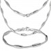 Silberdream SilberDream Schmuck Set Collier & Armband Design 925 Silber SDS404