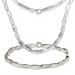 Silberdream SilberDream Schmuck Set Collier & Armband oval matt 925 Silber SDS403