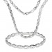 Silberdream SilberDream Schmuck Set Collier & Armband oval offen 925 Silber SDS401