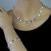 Silberdream SilberDream Schmuck Set Dreiecke Zirkonia Collier & Armband Damen 925er SDS457W