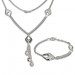Silberdream SilberDream Schmuck Set Drop Collier & Armband 925 Silber SDS413