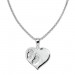 Silberdream SilberDream Schmuck Set Kette & Anhänger Herz mit Füßchen Zirkonia 925 SDS4931W