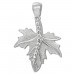 Silberdream SilberDream Schmuck Set Kette Und Anhänger Ahornblatt Zirkonia 925er SDS4926W