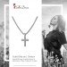Silberdream SilberDream Schmuck Set Kette Und Anhänger Kreuz Zirkonia Weiß 925er SDS4929W