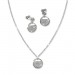 Silberdream SilberDream Schmuck Set Kette und Ohrringe Glamour Zirkonia 925er Silber GSS410W