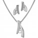 Silberdream SilberDream Schmuck Set Kette und Ohrringe Glamour Zirkonia 925er SDS49153