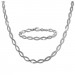 Silberdream SilberDream Schmuck Set Oval Collier & Armband Damen 925 Silber SDS455J