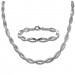 Silberdream SilberDream Schmuck Set Oval Zirkonia Collier & Armband Damen 925er SDS460W