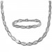 Silberdream SilberDream Schmuck Set Raute Collier & Armband Damen 925 Silber SDS459J