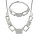 Silberdream SilberDream Schmuck Set Square Collier & Armband 925 Silber SDS411