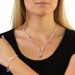Silberdream SilberDream Schmuck Set Wave Collier & Armband 925 Silber SDS410